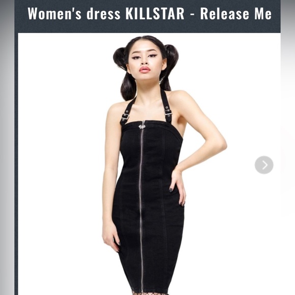 Killstar | Dresses | Nwt Killstar Black Halter Dress Release Me Small |  Poshmark